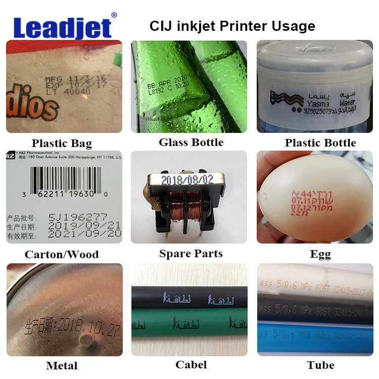 Leadjet Date Coding Machine Manufacturer V680 Batch Number Printing Machine Carton Box Plastic Metal Printer Support Arabic