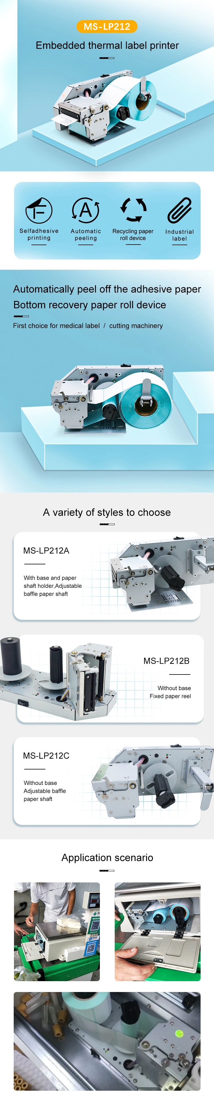 58mm Thermal Printer for Receipt Barcode Label Billing Printing