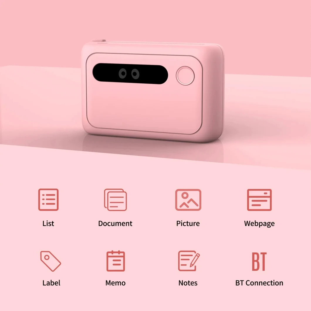 Portable Wireless Bluetooth Mobile Printer Mini Thermal Receipt Printer