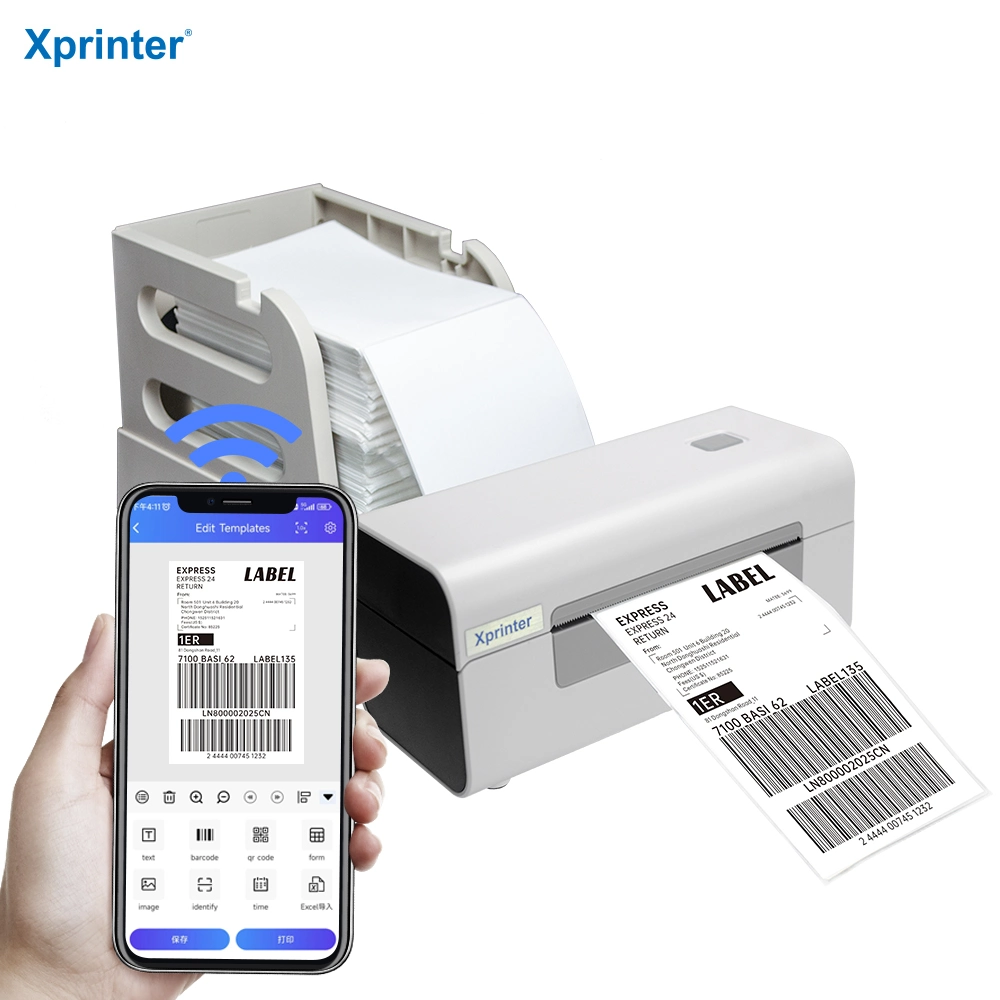 Xprinter XP-P323B USB+Bluetooth Stardard Version Mini Label Printer 80mm Portable Printer