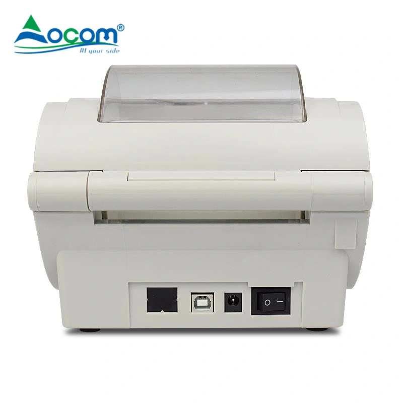 White USB Sticker Barcode Printer 4 Inch Shipping Thermal label Printer