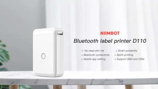 Niimbot tragbarer kleiner tragbarer Bluetooth-Thermoetikettendrucker im Taschenformat