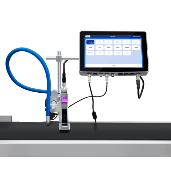 Automatischer 10-Zoll-Online-Touchscreen-Tij-Thermoetikettendrucker IPS-8810 zum Drucken von Softverpackungen mit Lebensmittelablaufdatum ODM/OEM