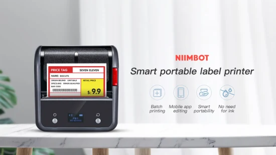 Niimbot Multifunktions-Etikettendrucker, tragbarer Mini-POS-Thermo-Etikettendrucker