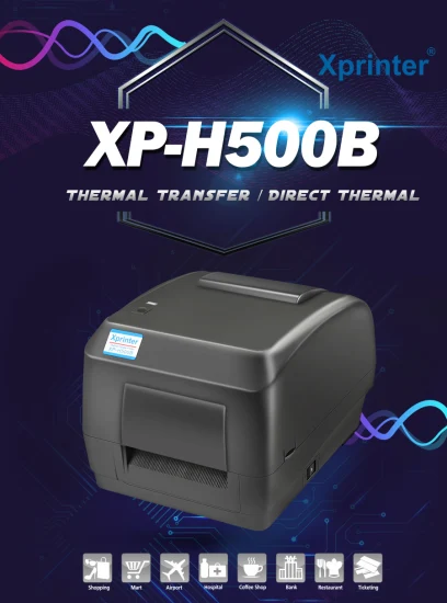 Xprinter XP-H500B 4-Zoll-Smart-Barcode-Etikettendrucker für Express