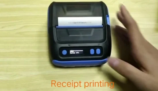 Mini mobiler 80-mm-Thermodrucker für Barcode-Etiketten und Belege